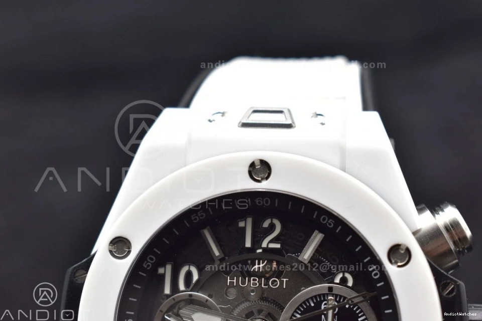 Skeleton White Edition A Strap Bang Ceramic Rubber Best on Big Packable Unico 1:1 White Dial 516 ZF 0125